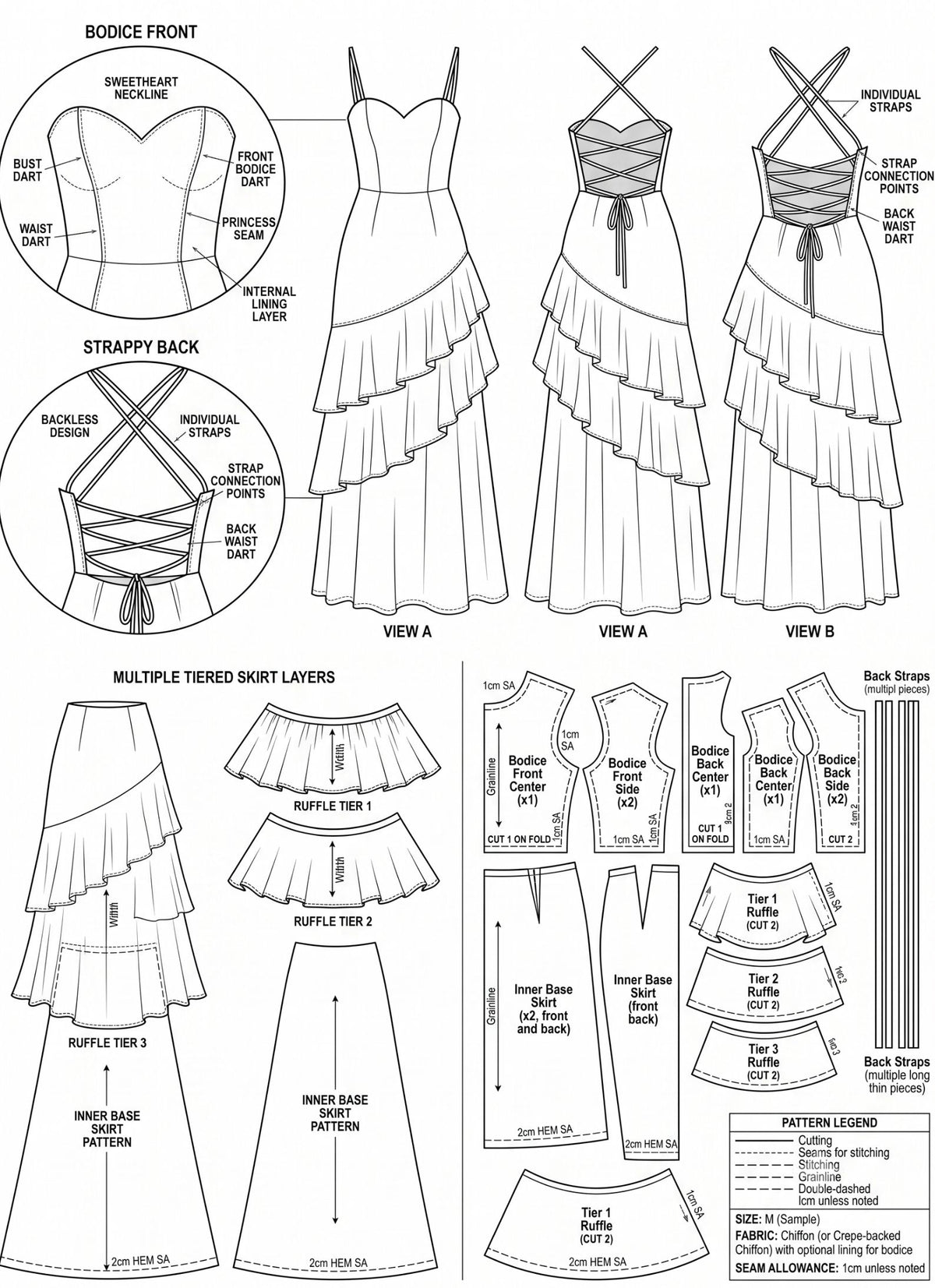 Elegant Off Shoulder Maxi Dress, High Waist Layered Evening Gown