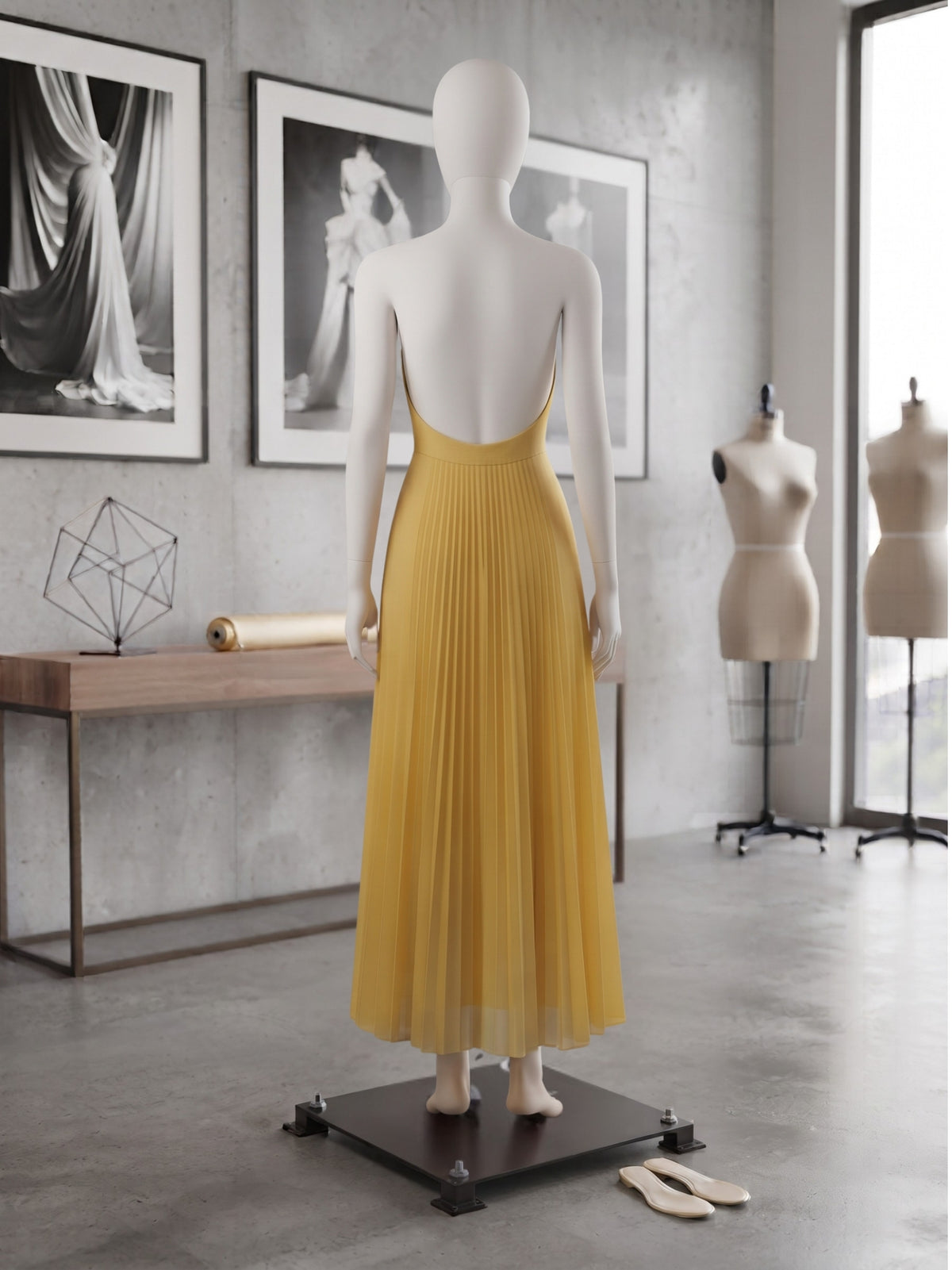 Stylish Dropped Hem Dress, Trendy Halter Dress for Women, Summer Midi Dress