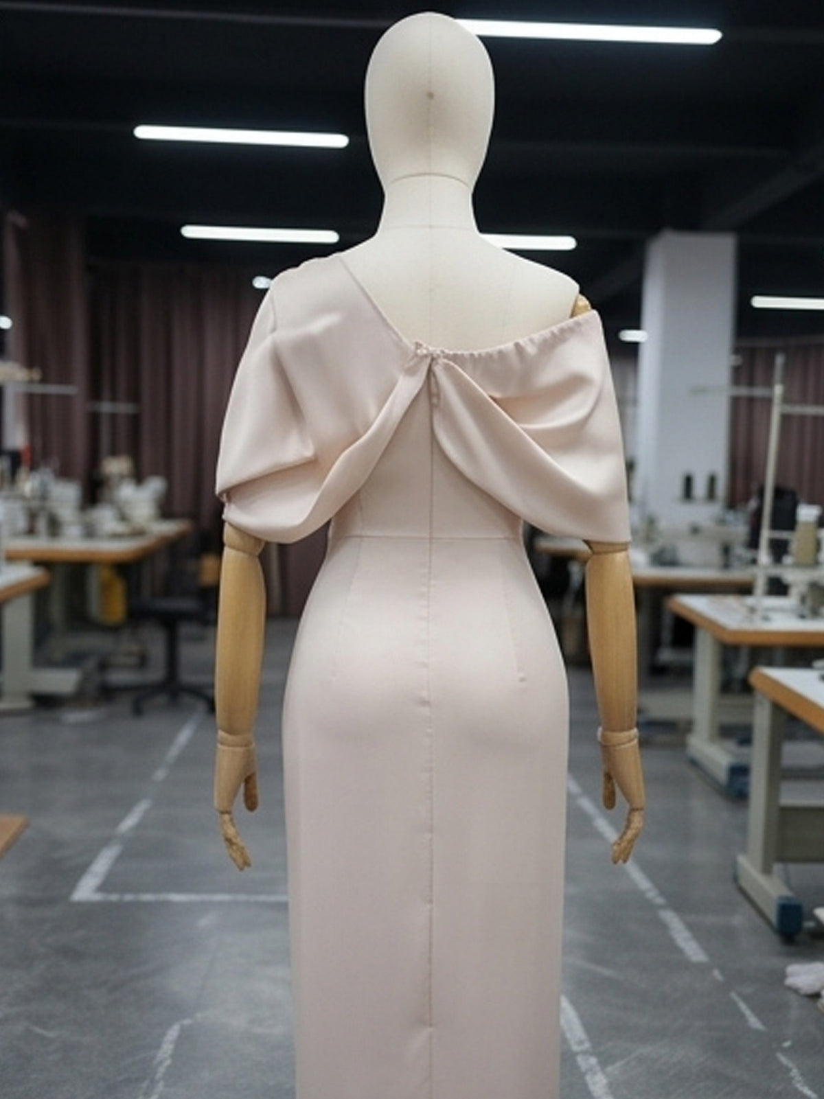 Elegant One Shoulder Cross Ruched Dress for Women, Special Occasion Evening Party Gown