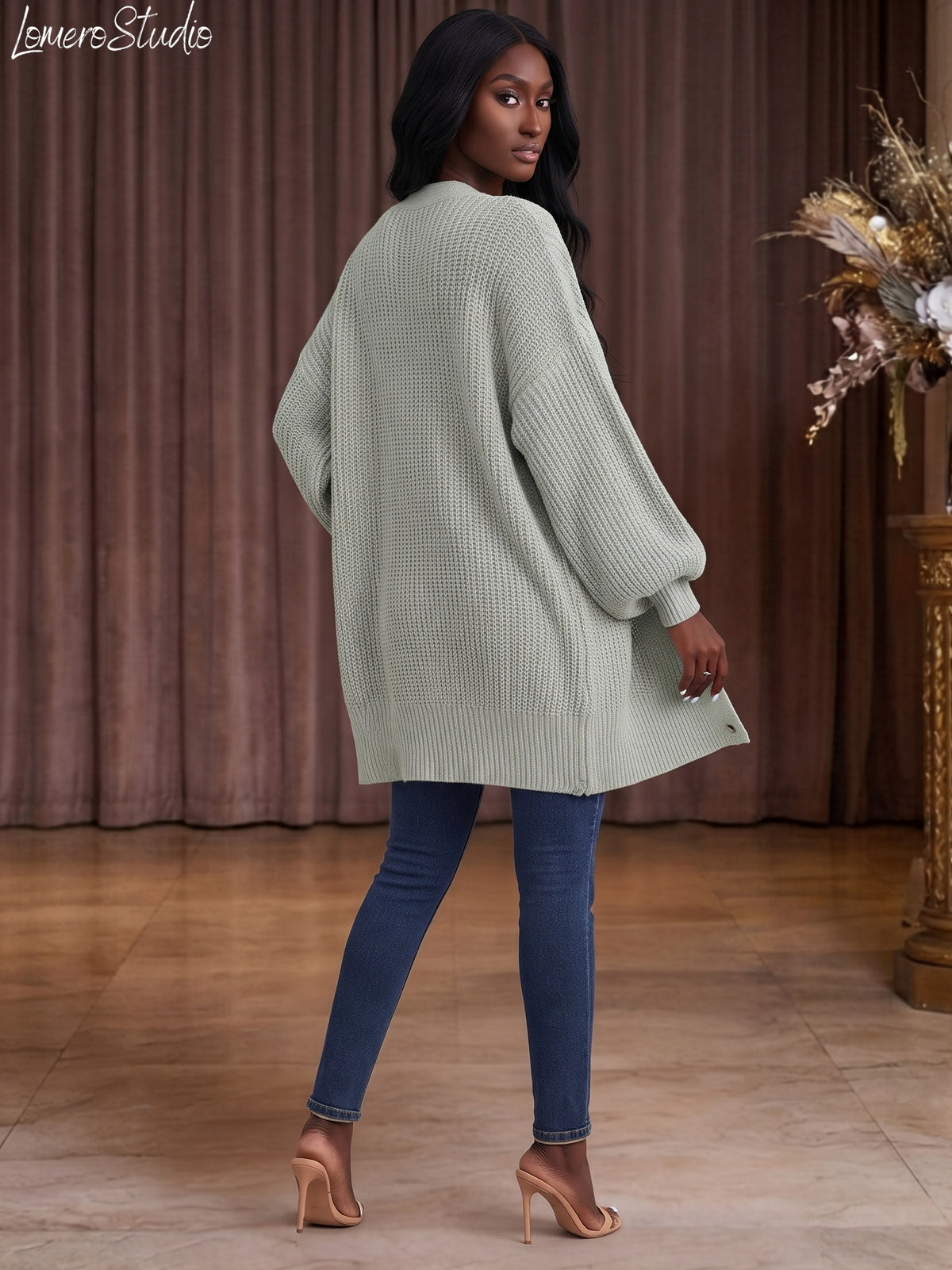 Trendy Chunky Knit Cardigan, Button Down Sweater, Cozy Oversized Cardigan