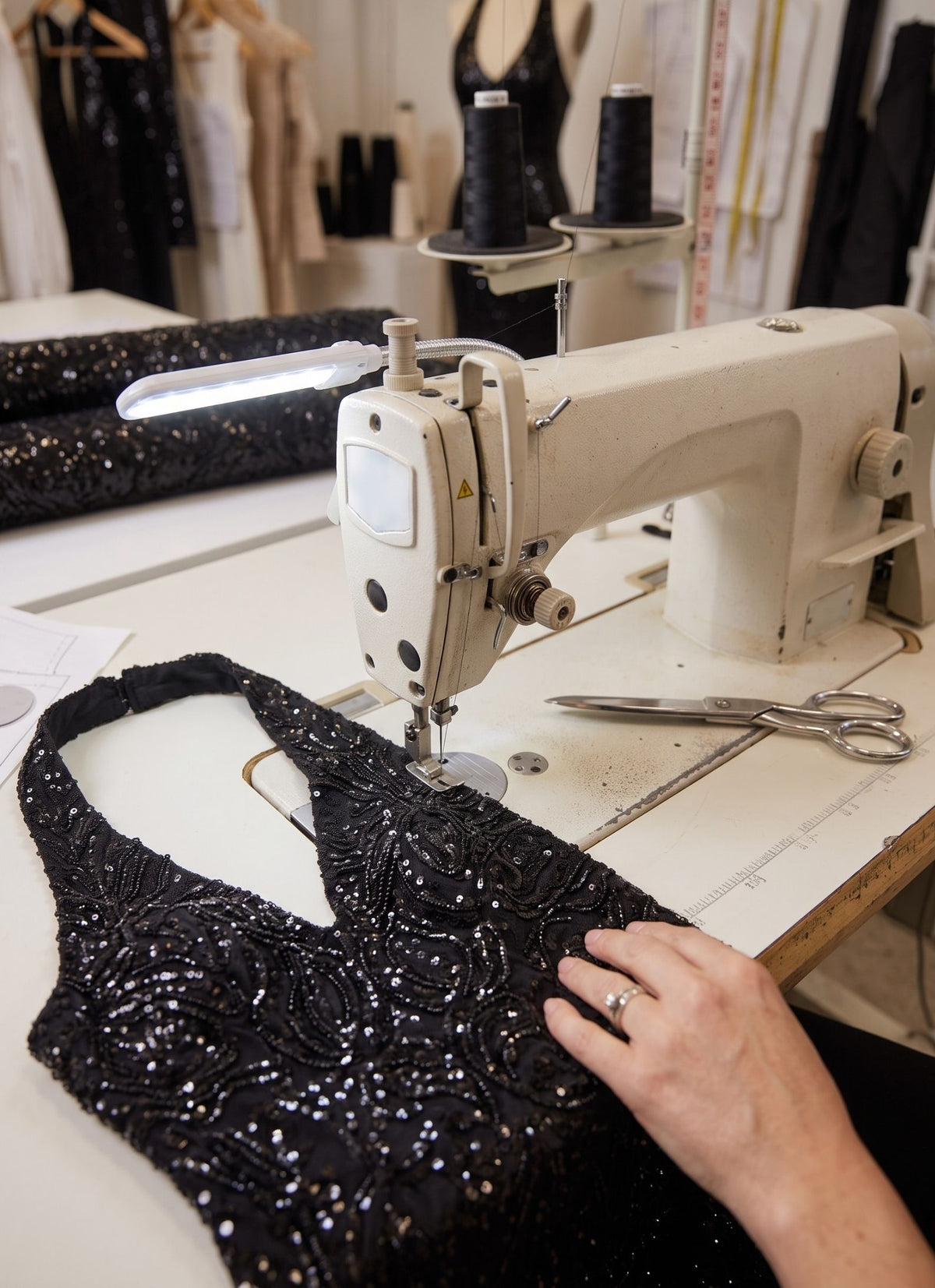 Unique Halter Sequin Dress, Backless Maxi Dress, Elegant Formal Dress for Special Occasions