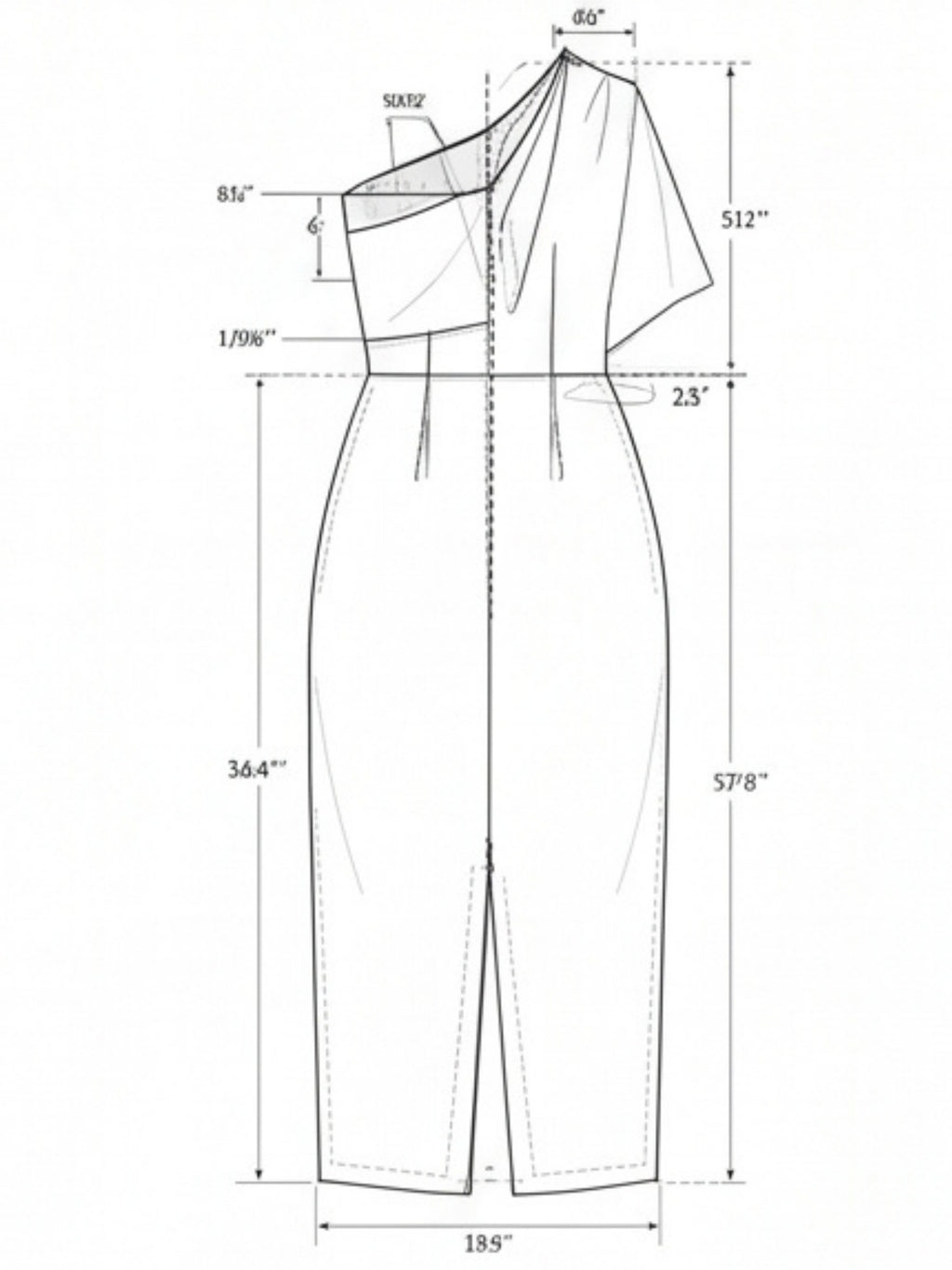 Elegant One Shoulder Cross Ruched Dress for Women, Special Occasion Evening Party Gown