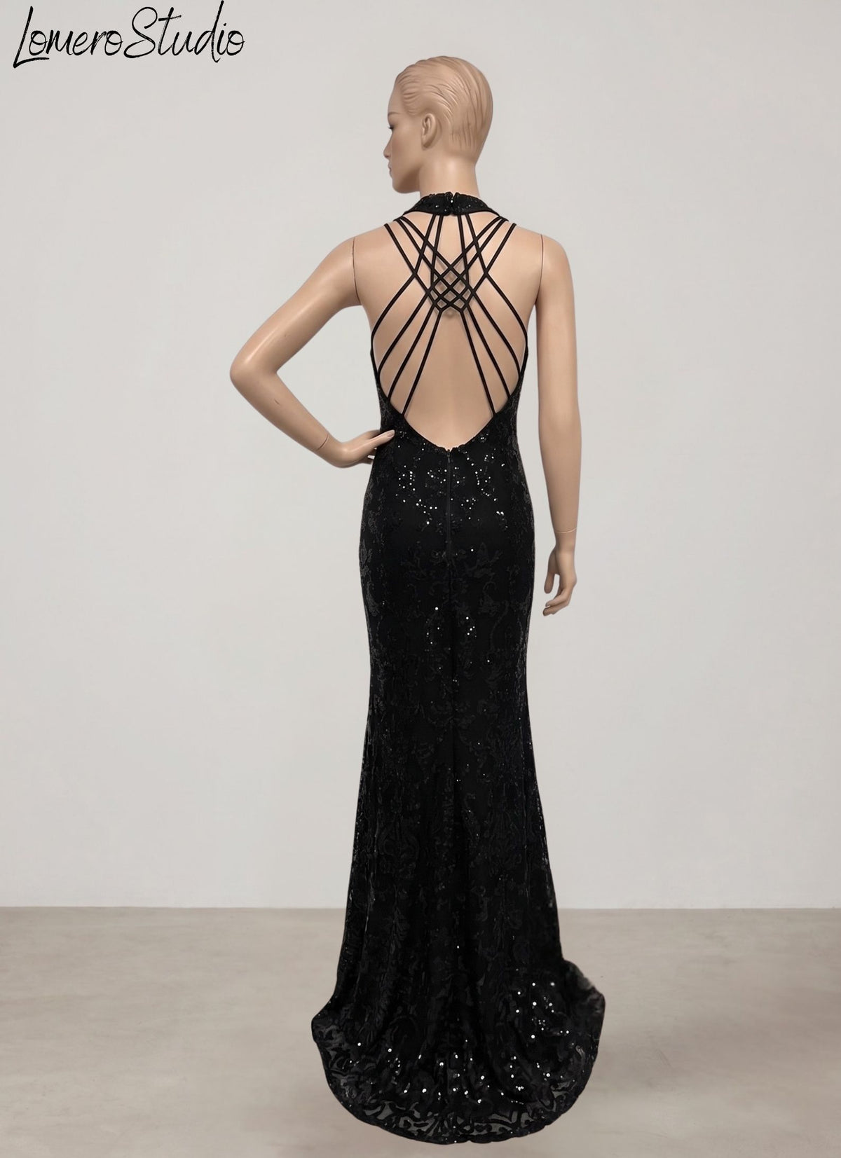 Unique Halter Sequin Dress, Backless Maxi Dress, Elegant Formal Dress for Special Occasions