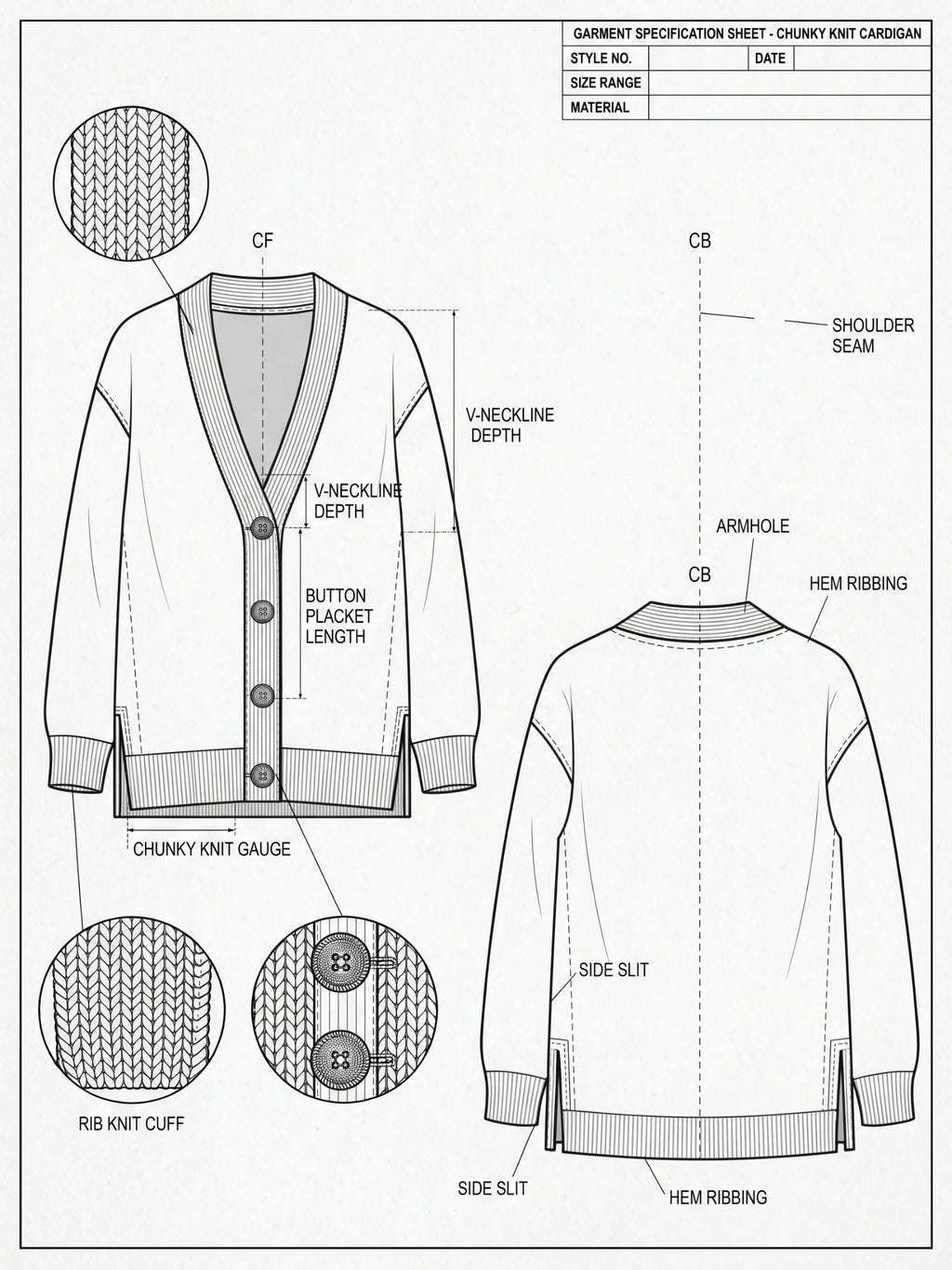 Trendy Chunky Knit Cardigan, Button Down Sweater, Cozy Oversized Cardigan