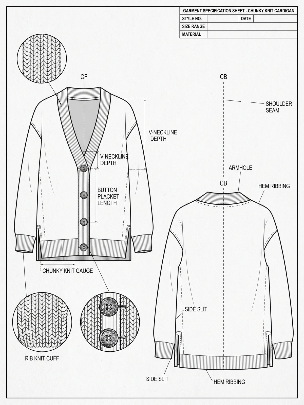 Trendy Chunky Knit Cardigan, Button Down Sweater, Cozy Oversized Cardigan