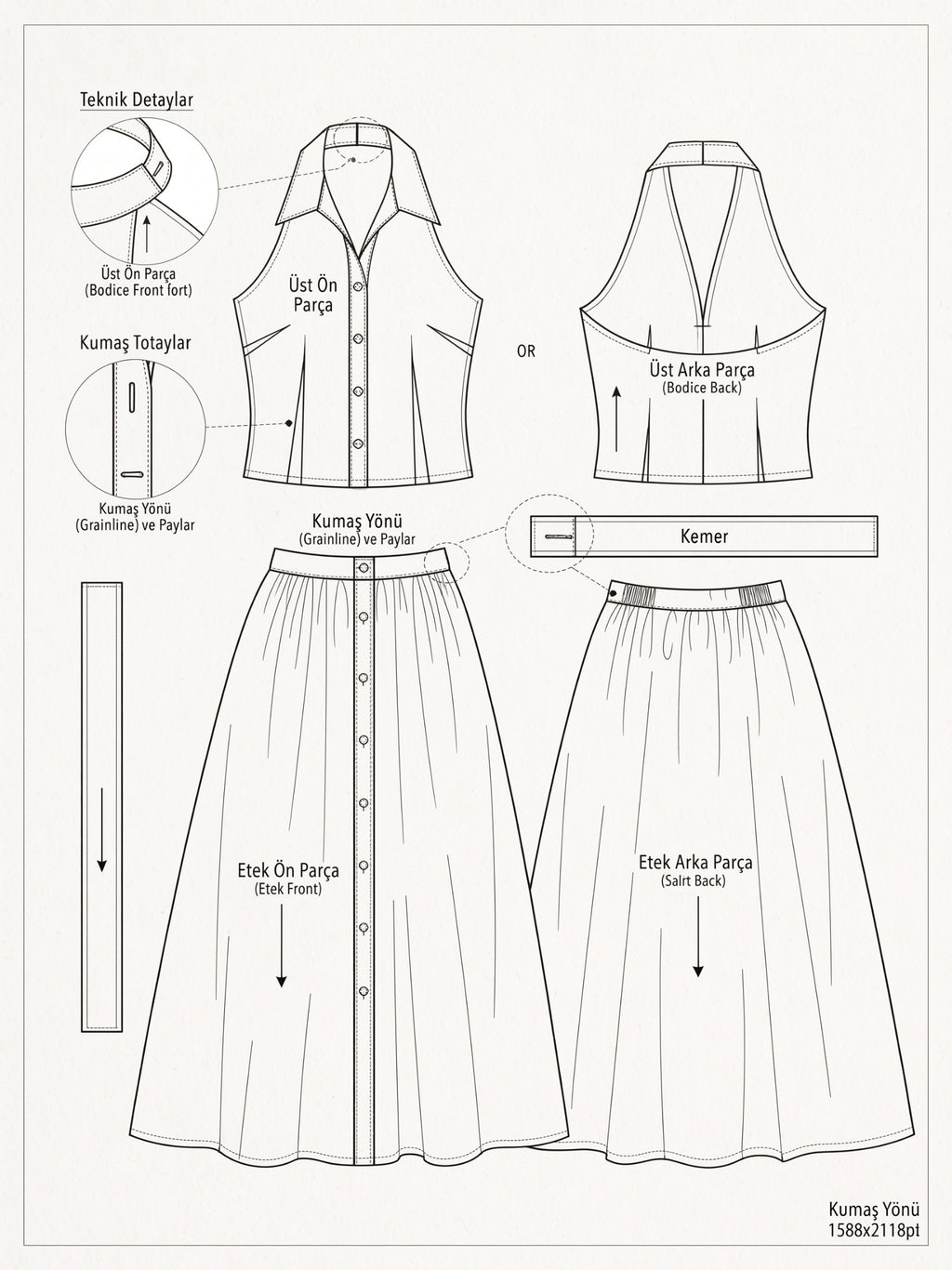 Trendy Sleeveless A-Line Dress for Women | Stylish Collared Belted Midi Dress, Casual Outfit