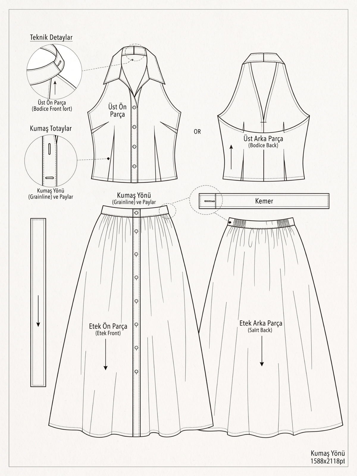 Trendy Sleeveless A-Line Dress for Women | Stylish Collared Belted Midi Dress, Casual Outfit