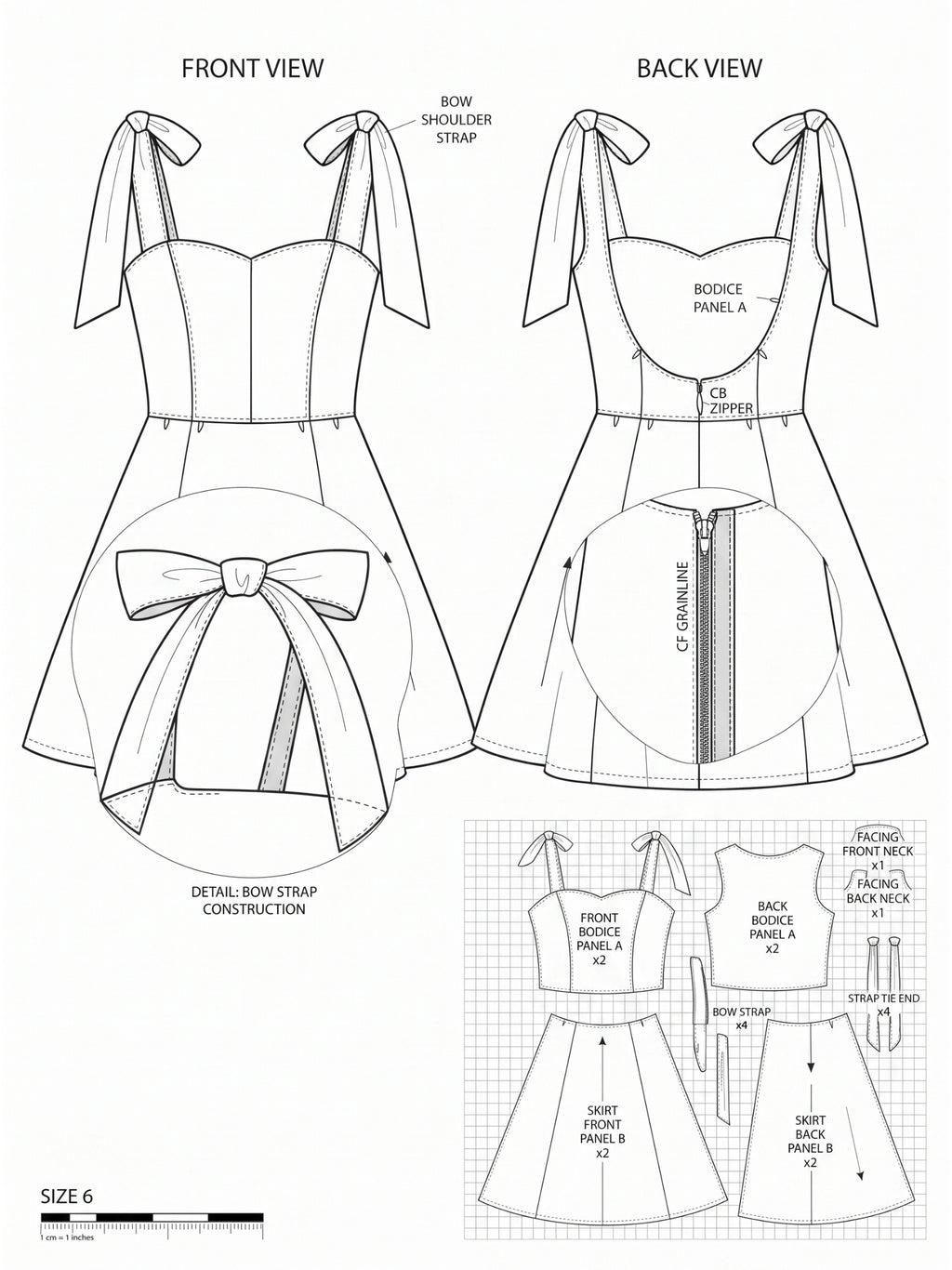 Unique Square Neck Mini Dress for Women - Trendy Tie Shoulder & Hidden Zipper
