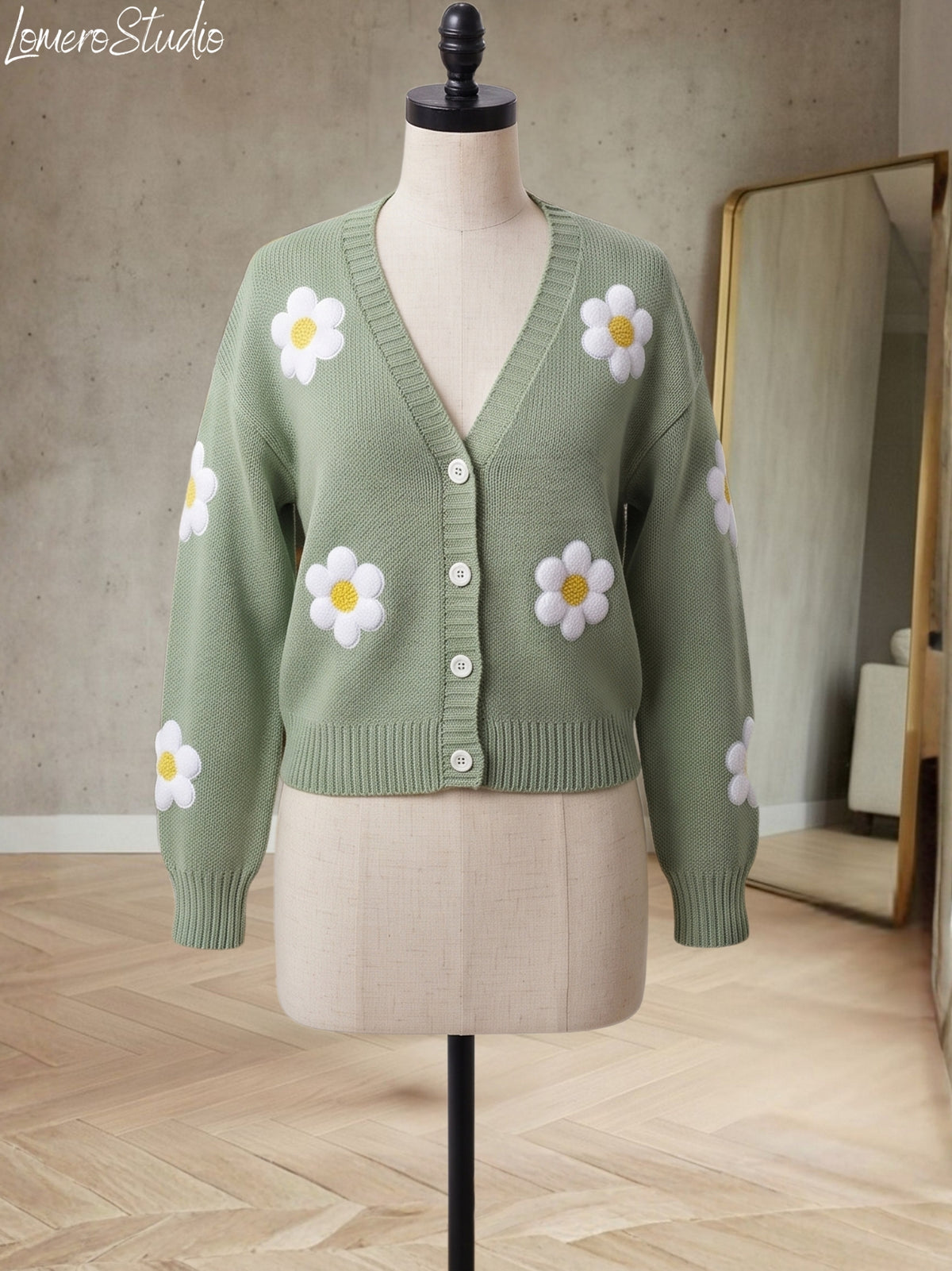 Floral Open Front Cardigan for Women - Boho Style Long Sleeve Sweater & Cozy Outerwear