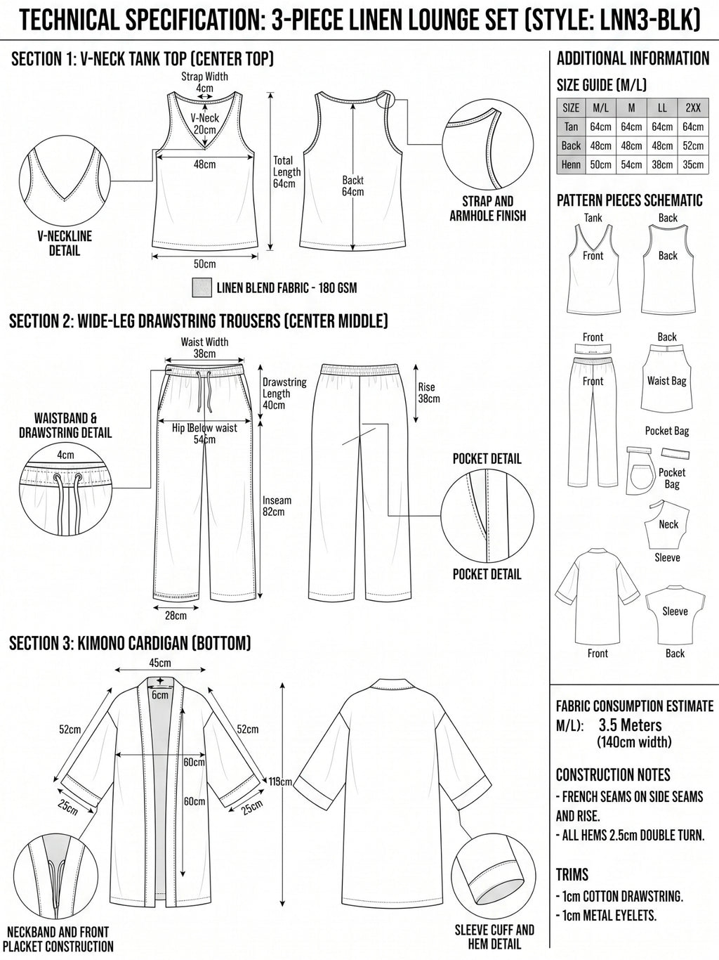 Stylish V-Neck Tank Top with Cardigan |  Unique Plus Size Pants Set | 3 Piece Set Women's Outfit