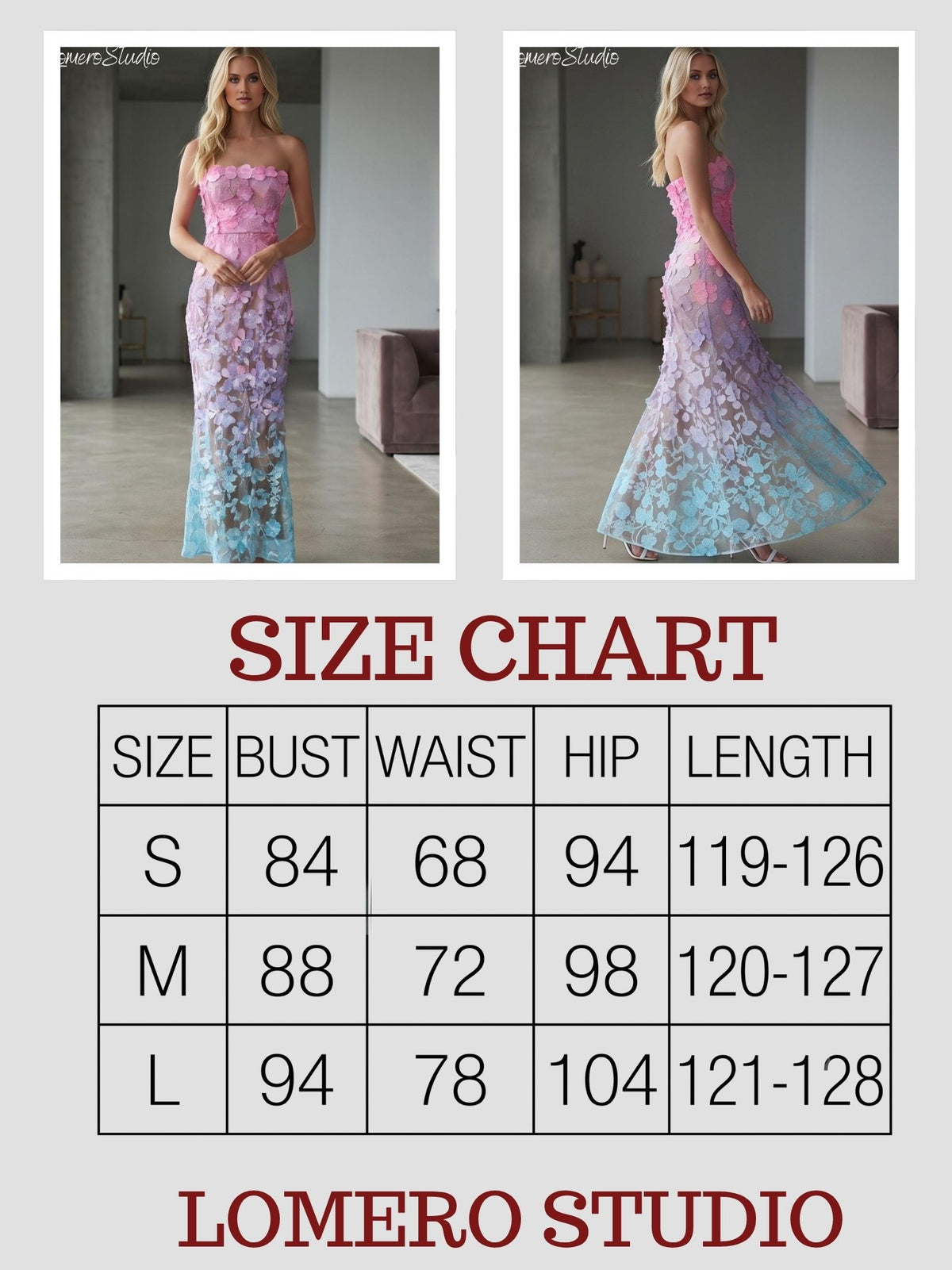 Unique Strapless Floral Maxi Dress, Embroidered Summer Party Dress, Corset Mesh Evening Dress