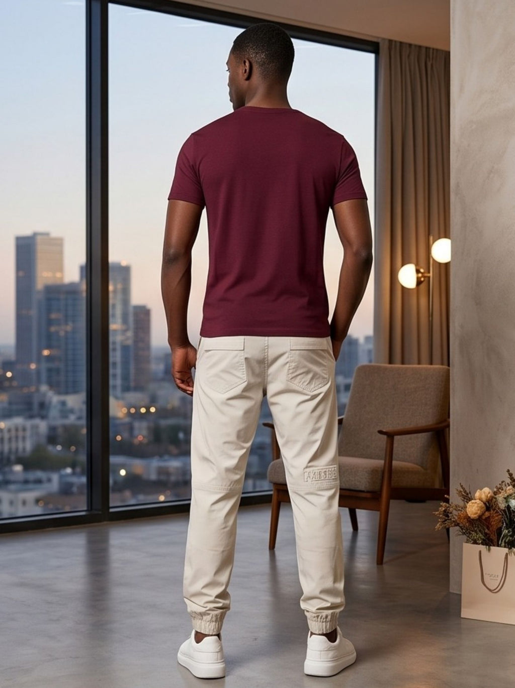 Mens Plus Size Pants, Casual Jogger Pants, Drawstring Trousers, Lightweight Gym Sweatpants, Pocketed Ankle Cuffed Tracksuit Bottoms
