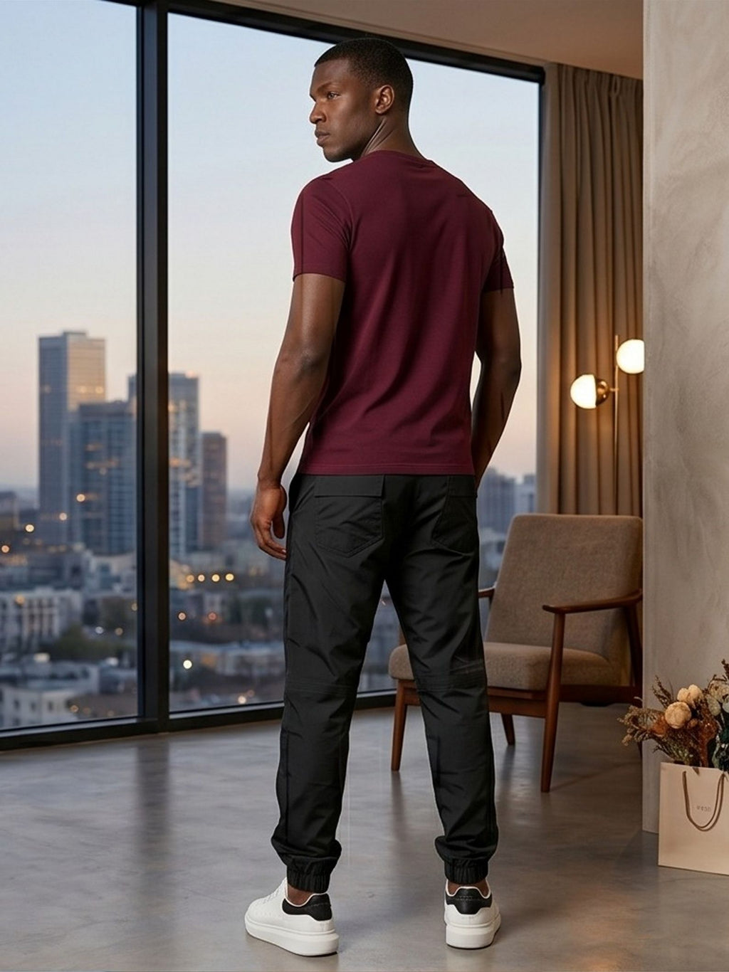 Mens Plus Size Pants, Casual Jogger Pants, Drawstring Trousers, Lightweight Gym Sweatpants, Pocketed Ankle Cuffed Tracksuit Bottoms