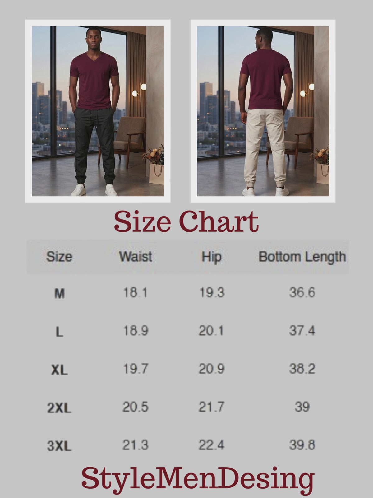 Mens Plus Size Pants, Casual Jogger Pants, Drawstring Trousers, Lightweight Gym Sweatpants, Pocketed Ankle Cuffed Tracksuit Bottoms